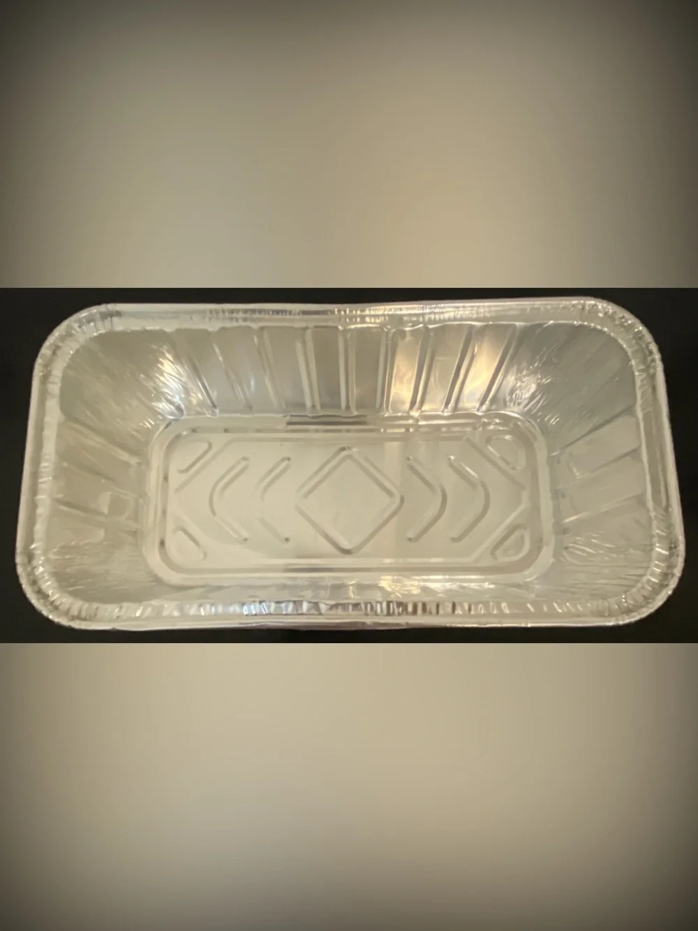 4 Stack of Disposable Aluminum Loaf Pans - Silver